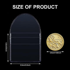 10pcs Clear Plastic Coin Sleeves for Collectors