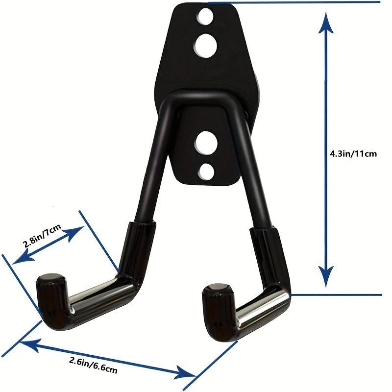 6pcs Garage Storage Utility Hooks Wall Mount Steel Hooks Garden Organizer