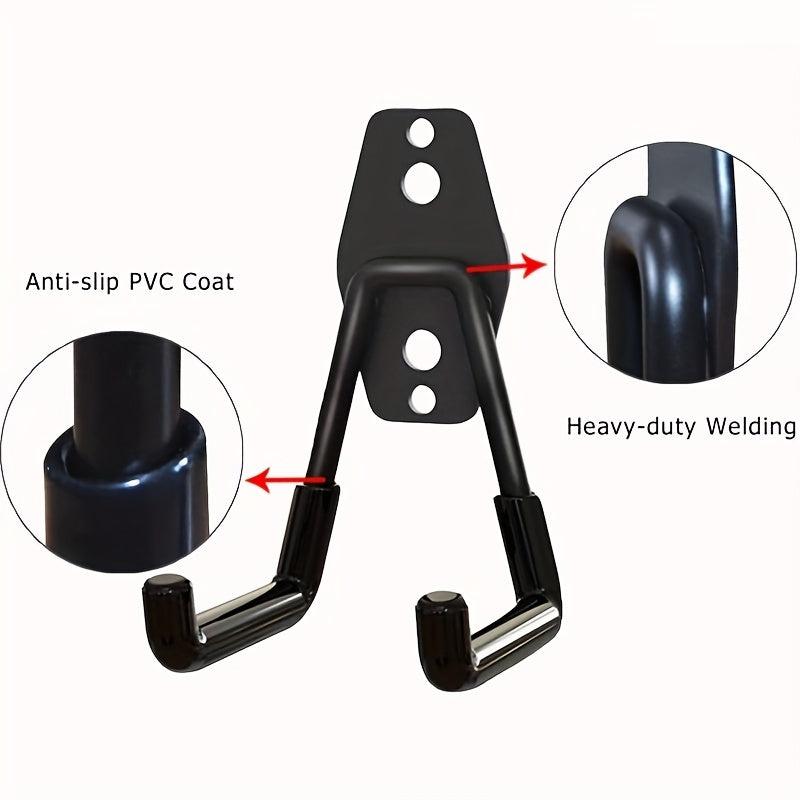 6pcs Garage Storage Utility Hooks Wall Mount Steel Hooks Garden Organizer
