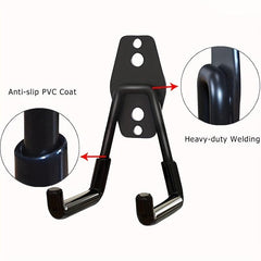 6pcs Garage Storage Utility Hooks Wall Mount Steel Hooks Garden Organizer