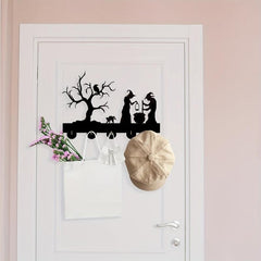 Halloween Witch Key Hooks Wooden Coat Rack & Key Holder Gift