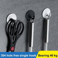 Stainless Steel Self Adhesive Hooks for Wall Coat Rack Key Holder Towel Hooks
