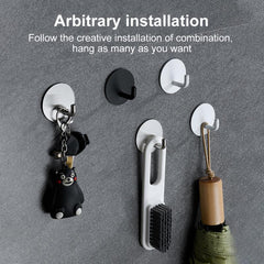 Stainless Steel Self Adhesive Hooks for Wall Coat Rack Key Holder Towel Hooks