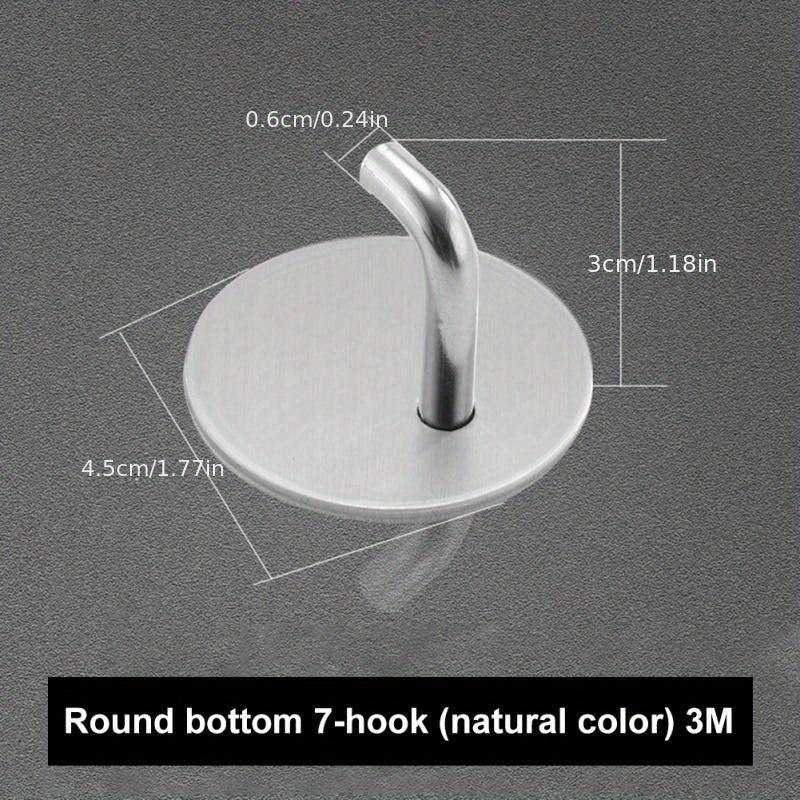 Stainless Steel Self Adhesive Hooks for Wall Coat Rack Key Holder Towel Hooks