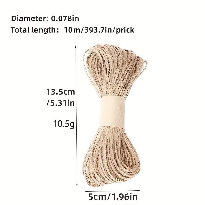 10M Vintage Jute Rope DIY Gift Packaging for Holidays
