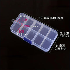 Plastic Storage Box Jewelry Earring Bead Screw Holder Case Display Organizer