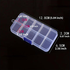 Plastic Storage Box Jewelry Earring Bead Screw Holder Case Display Organizer