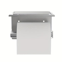 Stainless Steel Toilet Paper Holder Shelf Adhesive Mounting
