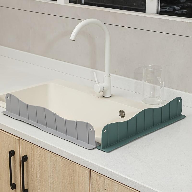 Silicone Sink Splash Guard Mat w/ Strong Sucker Water Splashes Protection
