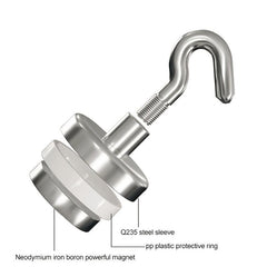 6pcs Magnetic Hooks Heavy Duty Magnet Holder Wall Hanging Hanger