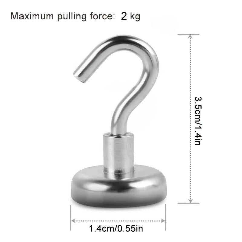 6pcs Magnetic Hooks Heavy Duty Magnet Holder Wall Hanging Hanger