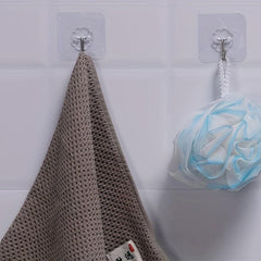 5pcs Self Adhesive Wall Hook Single Sticky Wall Hook Bathroom Kitchen Towel Hook