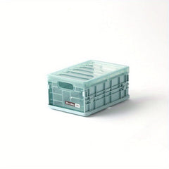 Foldable Plastic Storage Box with Lid for Car Trunk & Household Use