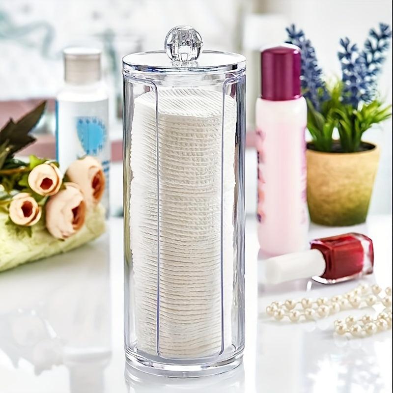 2pcs Clear Canister Set Bathroom Jars Storage Box