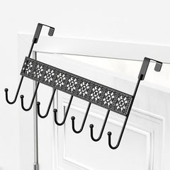 Metal Over the Door Row Hook Shelf Hook Coat Hat Bag Umbrella Key H