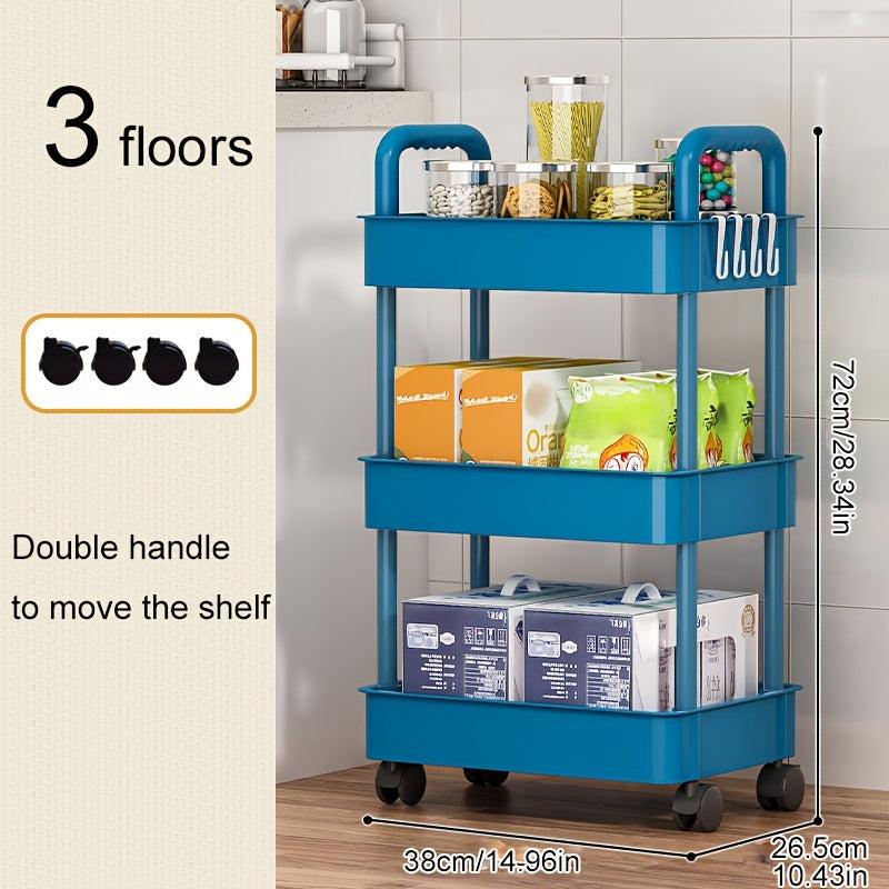 Multifunctional Cart with Wheels for Organization