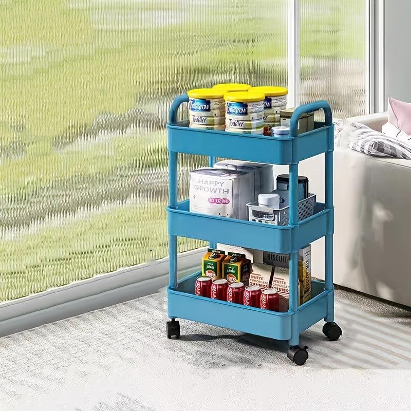 Multifunctional Cart with Wheels for Organization