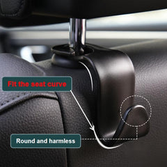 2pcs Car Hook Rear Seat Back Hook Auto Front Seat Headrest Hooks