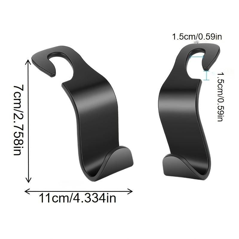 2pcs Car Hook Rear Seat Back Hook Auto Front Seat Headrest Hooks