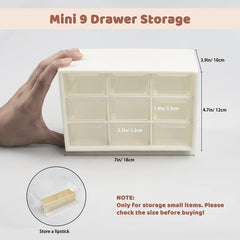 9 Drawer Mini Storage Cabinet for Office and Home Organization