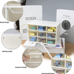 9 Drawer Mini Storage Cabinet for Office and Home Organization