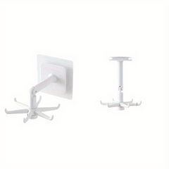 2pcs Plastic Hanging Keys Storage Hook 360 Degree Rotatable Tableware Stand