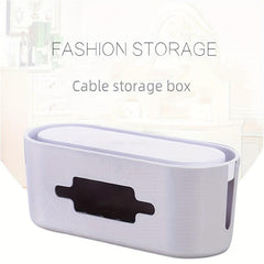 Desktop Cable Management Box Conceal Power Strips Data Lines Wires