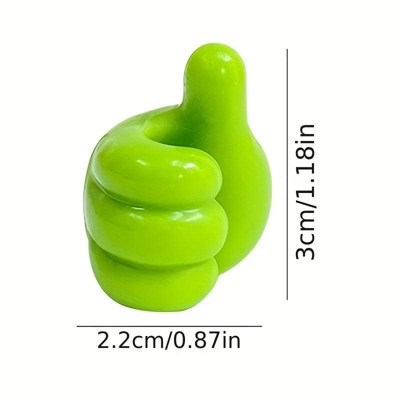 6pcs Thumb Hook Data Cable Storage Fixed Hook Cable Manager