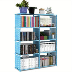 5 Tier Bookshelf Vertical Cabinet Assembled Storage Rack
