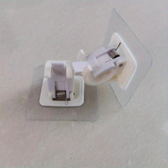 2pcs Nail Curtain Rod Holders with Self Adhesive Clips