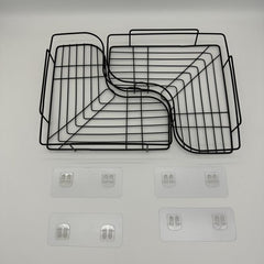 2pcs Punch Shower Corner Caddy Toilet Corner Shelf Triangle Storage Rack