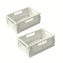 5pcs Desktop Folding Storage Basket for Snacks and More
