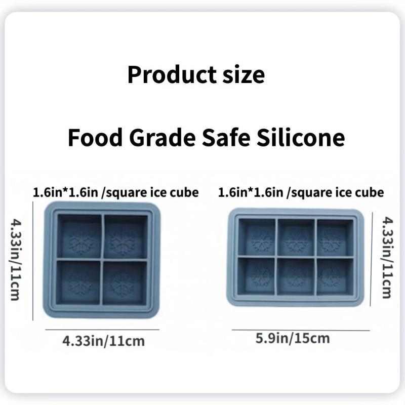BPA Silicone Ice Cube Tray Mold For Cocktails