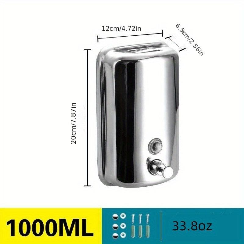 Stainless Steel Bathroom Soap & Shampoo Dispenser