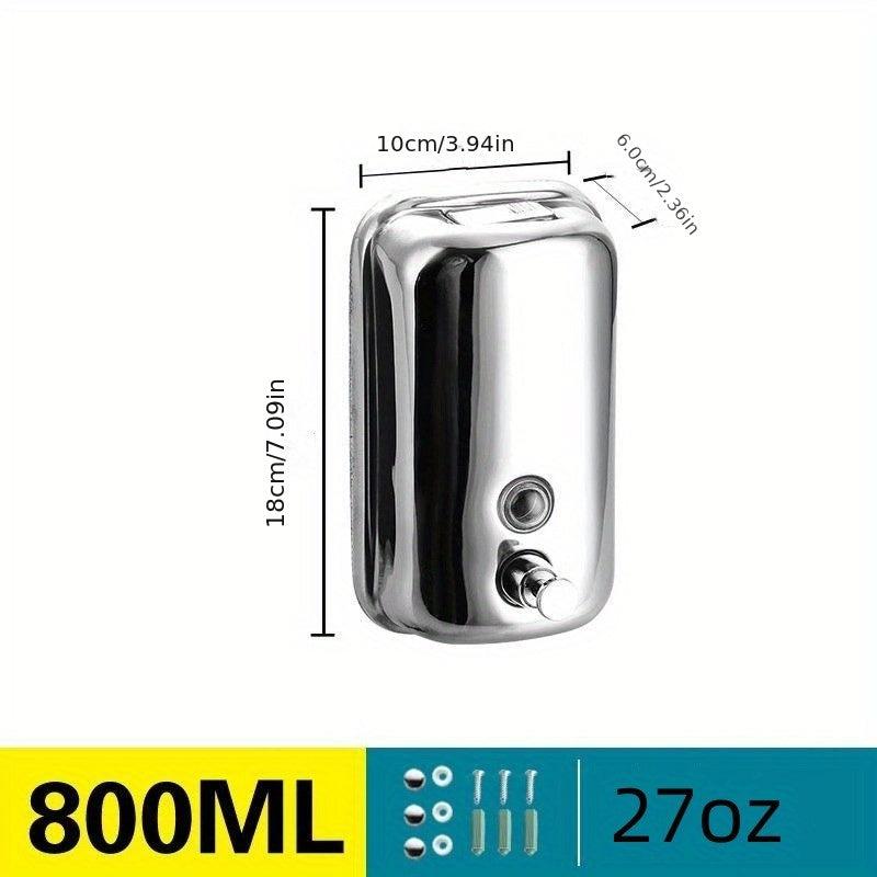 Stainless Steel Bathroom Soap & Shampoo Dispenser