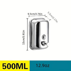Stainless Steel Bathroom Soap & Shampoo Dispenser