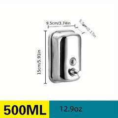 Stainless Steel Bathroom Soap & Shampoo Dispenser