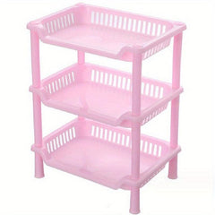 Double layer Desktop Rack Bathroom Storage Floor to Ceiling Triangle Square