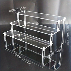 Acrylic Perfume Organizer with Tiered Display Stand