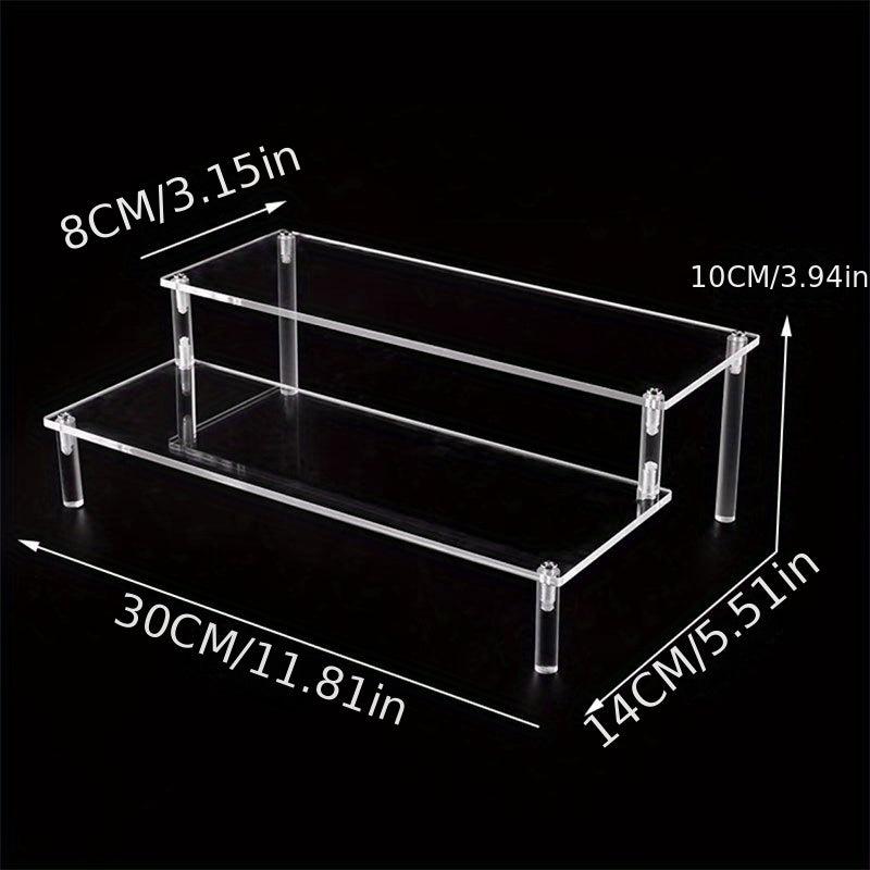Acrylic Perfume Organizer with Tiered Display Stand