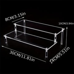 Acrylic Perfume Organizer with Tiered Display Stand