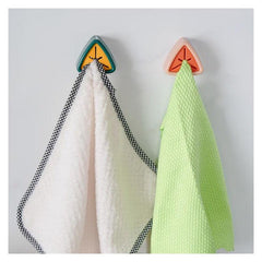 Towel Stopper Dish Cloth Hook Non-Perforated Hand Towel Storage Rack