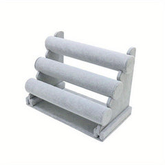 3 Layer Velvet Bracelet Stand Organizer Display Jewelry