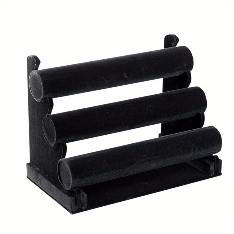 3 Layer Velvet Bracelet Stand Organizer Display Jewelry