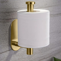 Golden Toilet Paper Holder Wall Mounted Bathroom Storage Rack