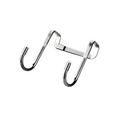4pcs Stainless Steel Cabinet Hooks - Bathroom and Bedroom Organizer
