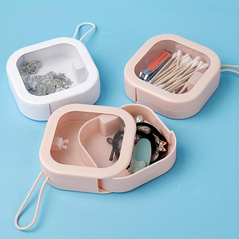 Portable Push Storage Box Organizer for Jewelry Medicine Hair Acces