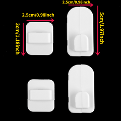 4pcs Remote Control Sticky Hook Self-adhesive Strong Holder Space Saving