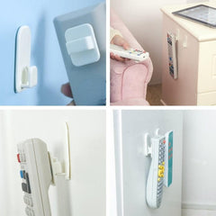 4pcs Remote Control Sticky Hook Self-adhesive Strong Holder Space Saving