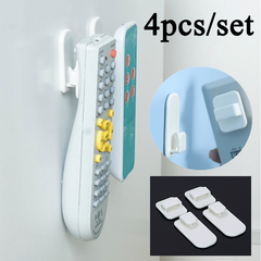 4pcs Remote Control Sticky Hook Self-adhesive Strong Holder Space Saving